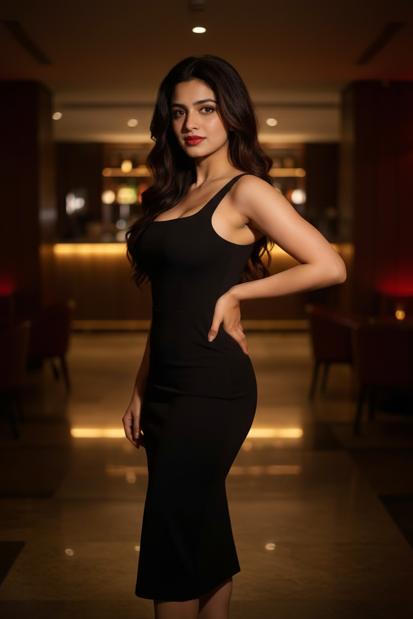 Black Bodycon Slit Dress